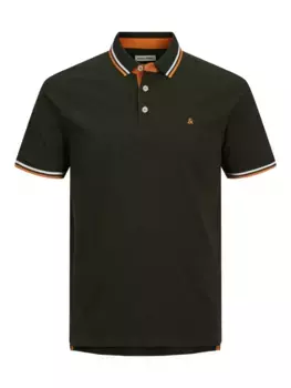 Рубашка-поло Jack & Jones "JJEPAULOS POLO SS NOOS", зеленый
