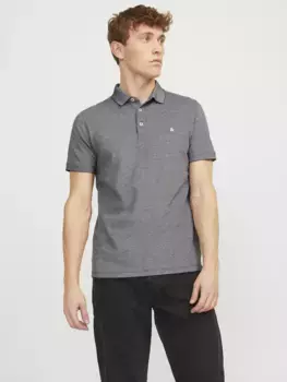 Рубашка-поло Jack & Jones "JJEPAULOS POLO SS NOOS", антрацит