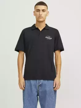 Рубашка-поло Jack & Jones "JJFOREST POLO SS", черный