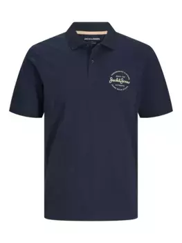 Рубашка-поло Jack & Jones "JJFOREST POLO SS", синий