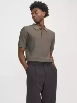 Рубашка-поло Jack & Jones "JPRBLUSANDRI KNIT POLO SN", цвет Falcon
