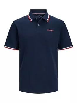 Рубашка поло JACK & JONES Shirt JJCampa, темно-синий