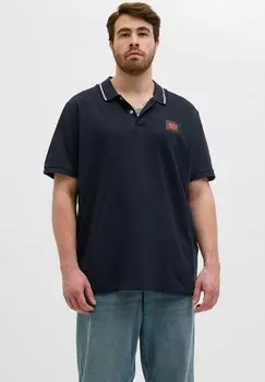 Рубашка поло Jack & Jones, темно-синий