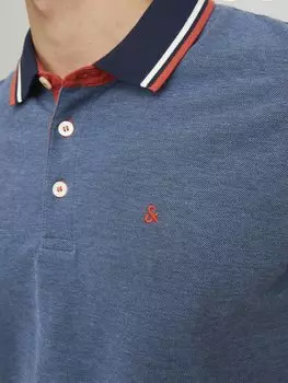 Рубашка-поло Jack & Jones, темно-синий