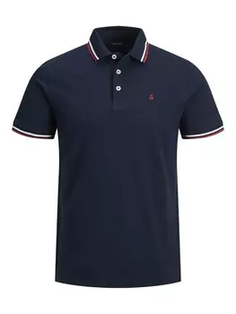 Рубашка-поло Jack & Jones, темно-синий