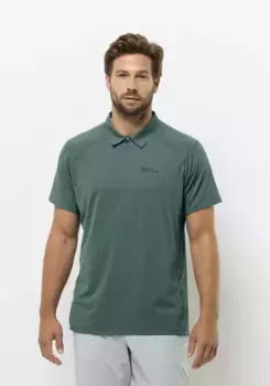 Рубашка-поло Jack Wolfskin "PRELIGHT CHILL POLO M", зеленый