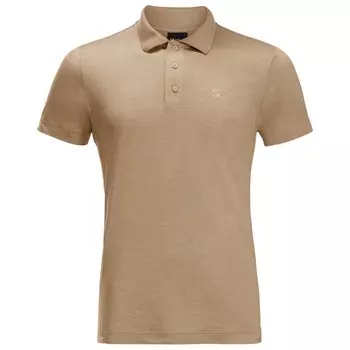 Рубашка поло Jack Wolfskin Travel Polo, цвет Sand Storm