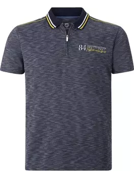 Рубашка поло Jan Vanderstorm Shirt Ibenhard, цвет dark blue/mottled blue