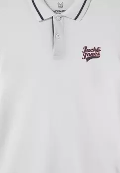 Рубашка поло JJEJERSEY LOGO JR Jack & Jones Junior, белый