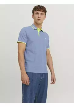 Рубашка-поло JJEPAULOS Jack & Jones, цвет bright cobalt