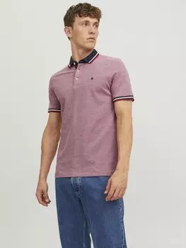 Рубашка-поло Jjepaulos Jack & Jones, цвет dark red