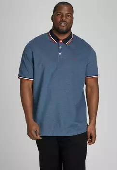 Рубашка-поло JJEPAULOS Jack & Jones, цвет denim blue detail:ps