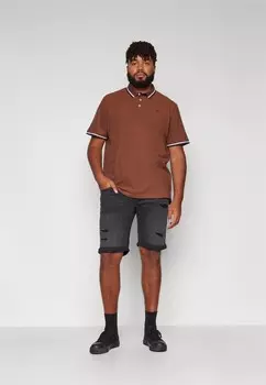 Рубашка поло JJEPAULOS Jack & Jones, коричневый