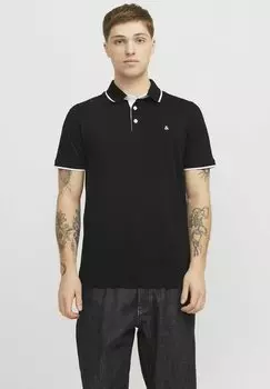 Рубашка поло JJEPAULOS SS NOOS Jack & Jones, черный