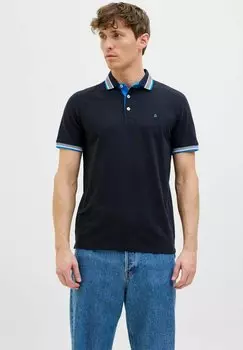 Рубашка поло JJEPAULOS SS NOOS Jack & Jones, темно-синий