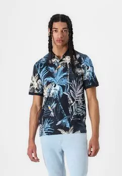 Рубашка поло JJHAWAII Jack & Jones, темно-синий