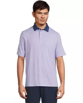 Рубашка поло Johnston & Murphy Xc4 Cool Degree Solid Collar Geo Print Polo, цвет Purple/Navy