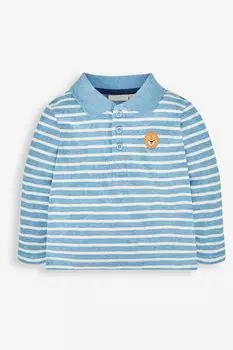 Рубашка-поло JoJo Maman Bb с изображением льва Jojo Maman Bb, синий