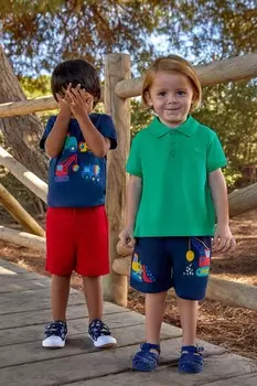 Рубашка поло Jojo Maman Bb, зеленый