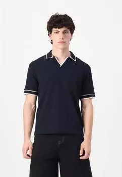 Рубашка поло JORSUMMER SPILIT NECK Jack & Jones, темно-синий