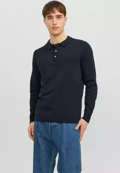 Рубашка-поло JPRBLAIGOR Jack & Jones, морской синий