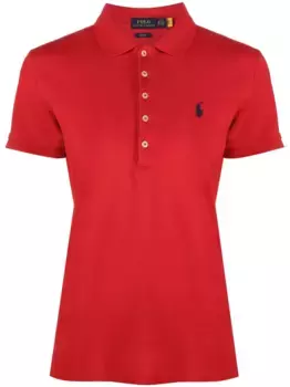 Рубашка поло Julie с вышитым логотипом POLO RALPH LAUREN, красный