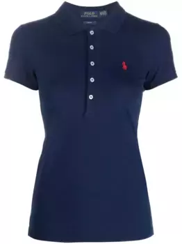 Рубашка поло Julie с вышитым логотипом POLO RALPH LAUREN, синий