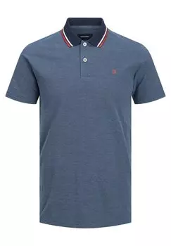 Рубашка поло JWHPAULOS SS NOOS Jack & Jones, темно-синий