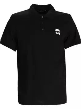 Рубашка поло K/Ikonik KARL LAGERFELD, черный