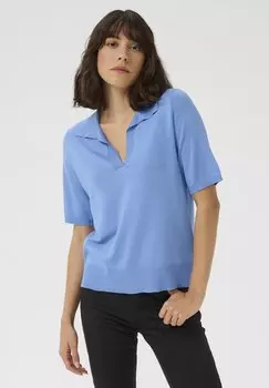 Рубашка поло Kaffe, светло-голубой