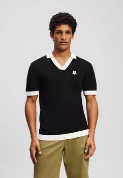 Рубашка поло KARL LAGERFELD, черный