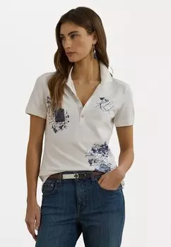Рубашка поло KIEWICK SHORT SLEEVE Lauren Ralph Lauren, белый
