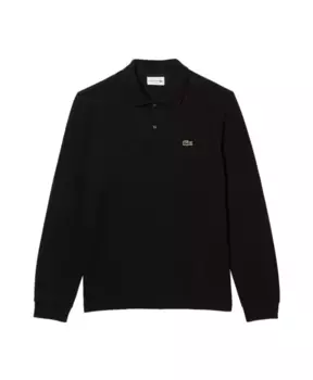 Рубашка поло классического фасона Lacoste, черный