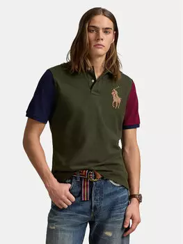 Рубашка поло классического кроя 710958777001 Polo Ralph Lauren, зеленый