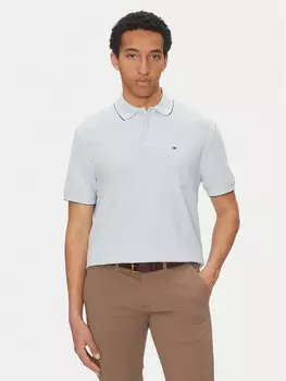 Рубашка поло классического кроя MW0MW38457 Tommy Hilfiger, голубой