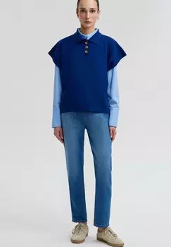 Рубашка поло KNIT Touch Priv, темно-синий