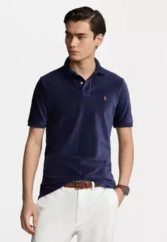 Рубашка-поло КОРОТКИЙ РУКАВ Polo Ralph Lauren, темно-синий Ньюпорт