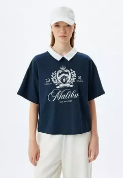 Рубашка поло Koton, темно-синий