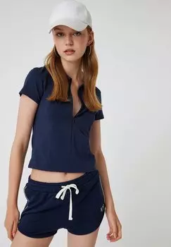 Рубашка поло Koton, темно-синий