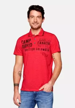 Рубашка поло KURZARM Camp David, красный
