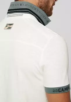 Рубашка поло KURZARM MIT FLOCK UND TAPES Camp David, белый