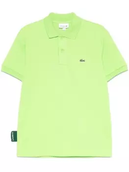 Рубашка поло Lacoste пике, зеленый