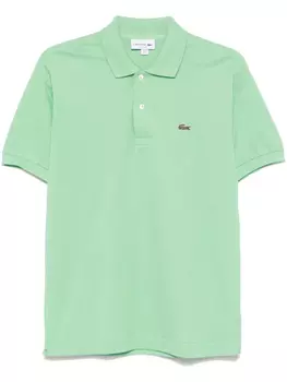 Рубашка поло Lacoste пике, зеленый