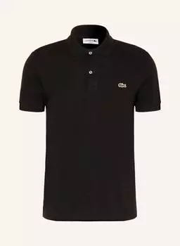 Рубашка поло LACOSTE Piqu Slim Fit, черный