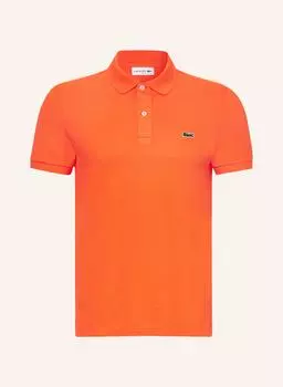 Рубашка поло LACOSTE Piqu Slim Fit, оранжевый
