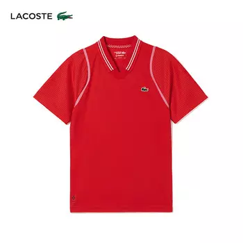 Рубашка-поло Lacoste с короткими рукавами, красный