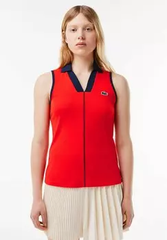 Рубашка-поло Lacoste Sport, цвет rouge bleu marine sh