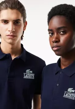 Рубашка поло Lacoste, темно-синий
