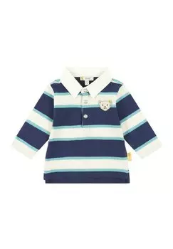 Рубашка-поло LANGARM WOLFS LAND Steiff, цвет crown blue