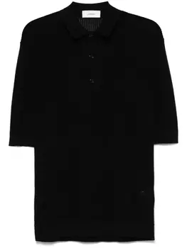 Рубашка-поло Lardini вафельной вязки, черный